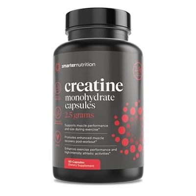 Smarter Nutrition Creatine Monohydrate (30 Servings， Caps