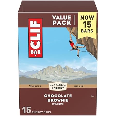 CLIF BAR - Chocolate Brownie Flavor - Made with Organic O
