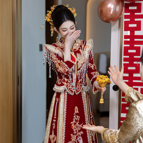 秀禾服婚服2026新款结婚中式婚礼新娘嫁衣出阁礼服夏季新娘秀和服