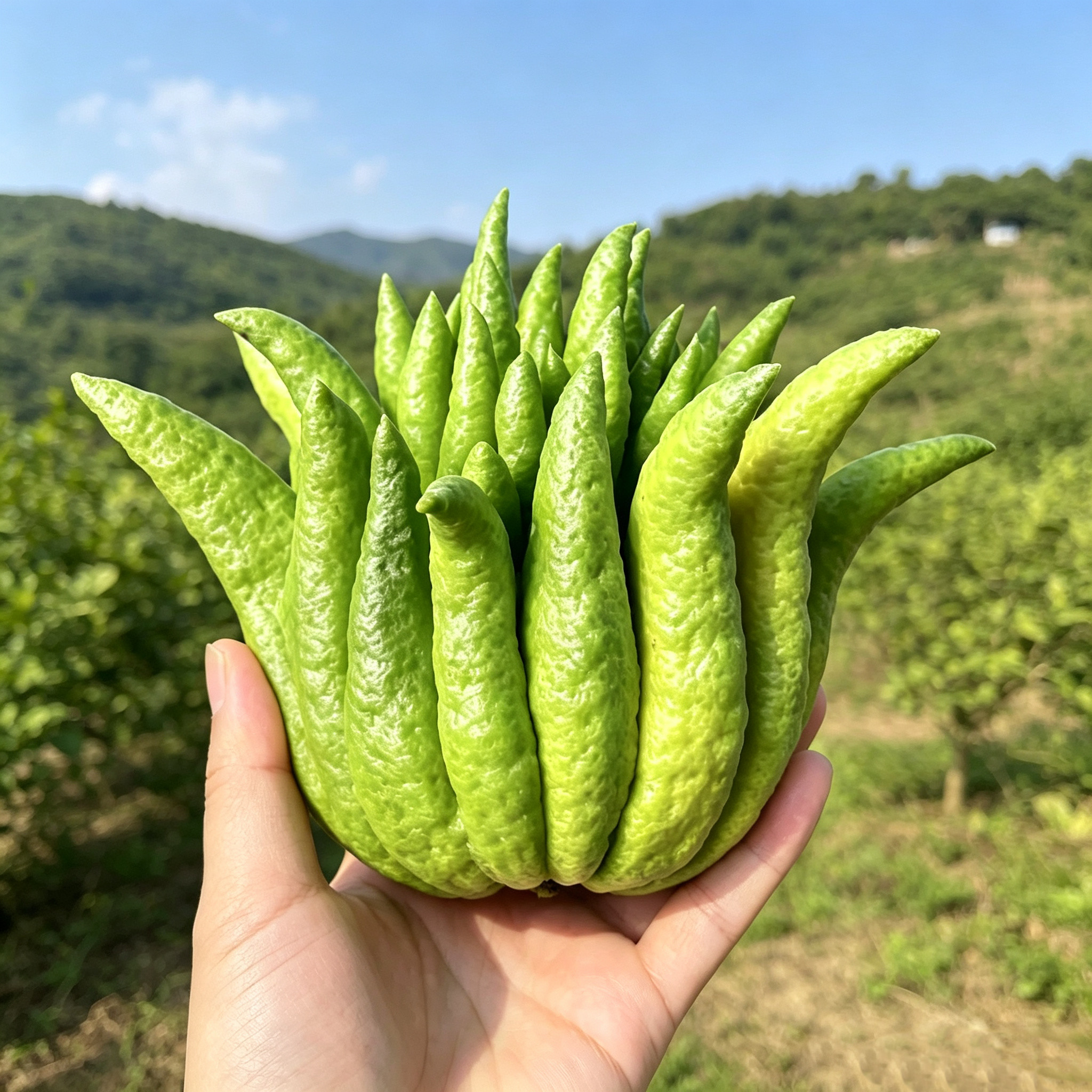 新鲜佛手柑水培带枝室内绿植鲜果观赏清供佛手果香薰摆件香橼佛手