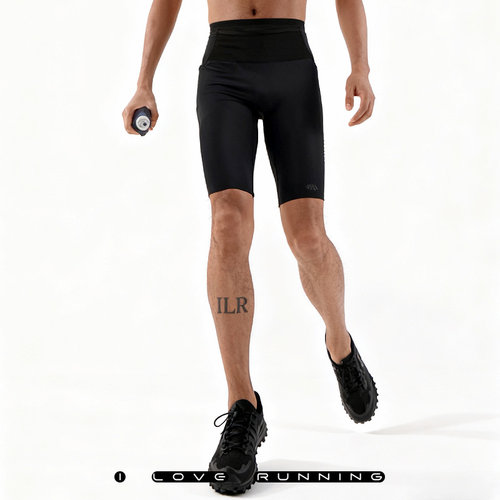 ILoveRunning腰包紧身袋鼠短裤