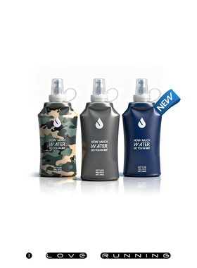 ILoveRunning ILR 爱跑新品运动跑步折叠便携软水壶 300ml