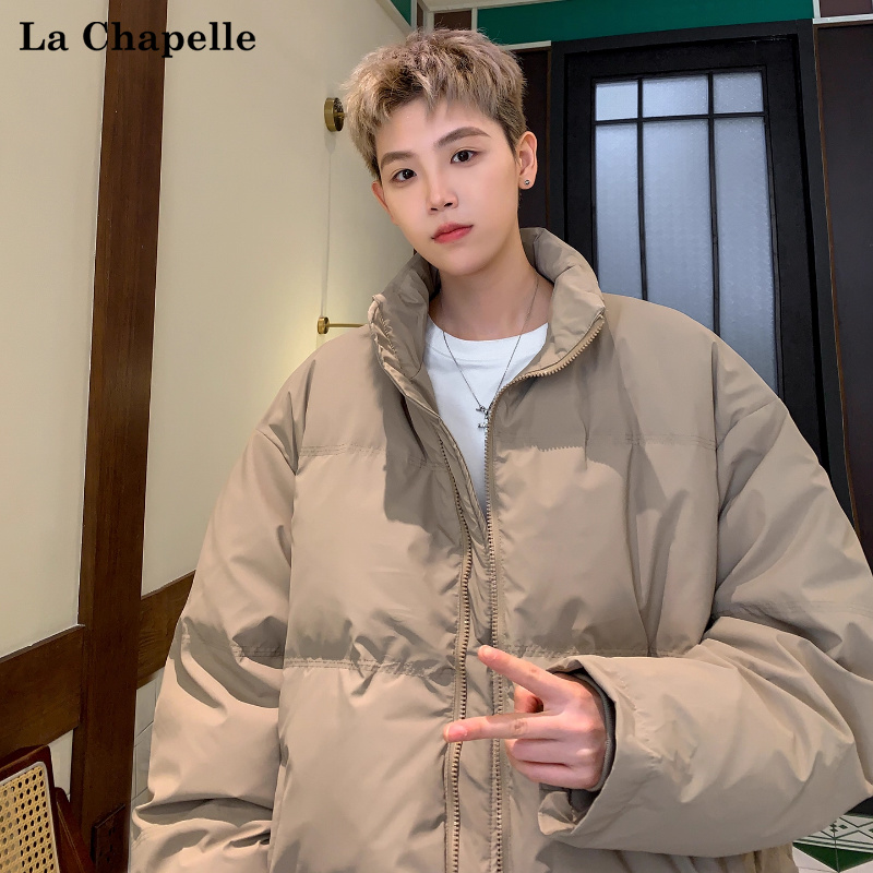 拉夏贝尔90白鸭绒羽绒服冬季2025新款美式加厚保暖廓形面包服男女