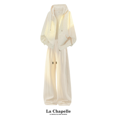 MSCS休闲运动套装男士秋季新款肌理感潮流帅气宽松一整套搭配