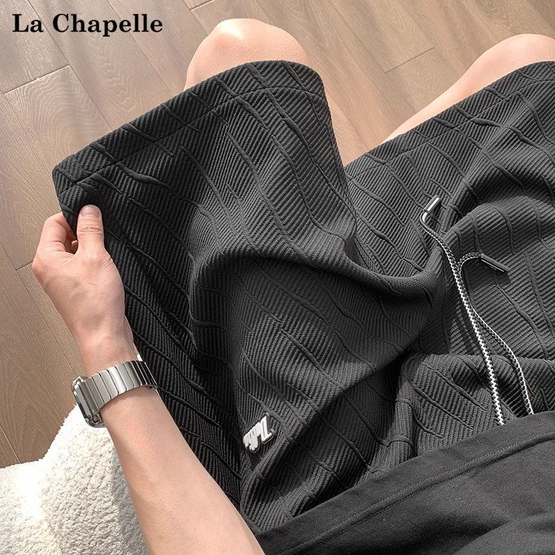 拉夏贝尔短裤男士夏季2025新款潮牌薄款宽松百搭复古休闲五分裤子,男装,短裤,淘宝优惠券,粉丝福利购,淘宝优惠卷