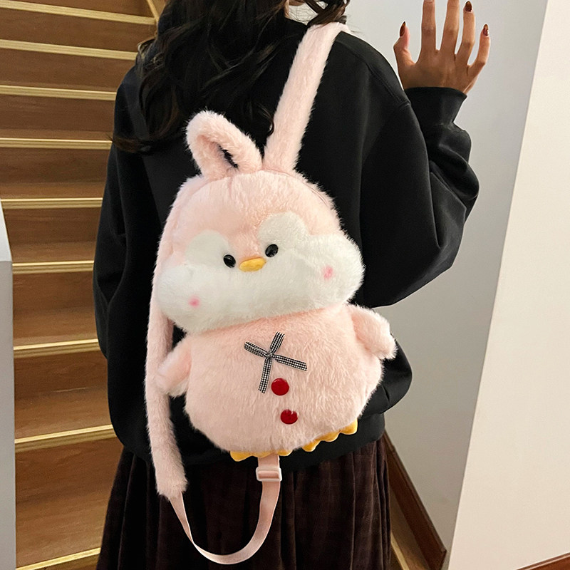 企鹅公仔卡通儿童双肩包可爱毛绒书包少女大容量女孩宝宝生日礼物,玩具/童车/益智/积木/模型,书包,淘宝优惠券,粉丝福利购,淘宝优惠卷
