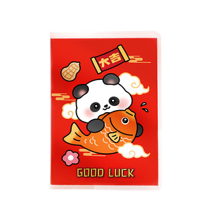 ins可爱新年胶套本学生口袋笔记本卡通A7本子元旦文具奖励小礼品