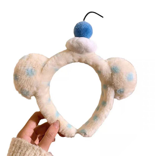 趣味搞怪毛绒螃蟹发箍可爱女生洗脸压发立体鲨鱼玩偶头箍发卡头饰