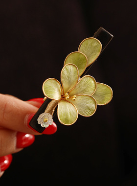 新中式手工绒花简约花朵