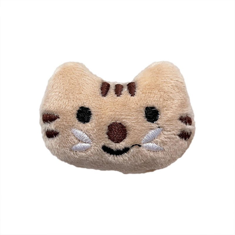 可爱卡通毛绒小猫小鱼公仔挂件少女心包包钥匙扣衣物装饰饰品