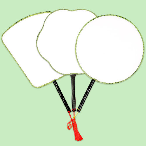 儿童手工diy涂鸦扇子空白