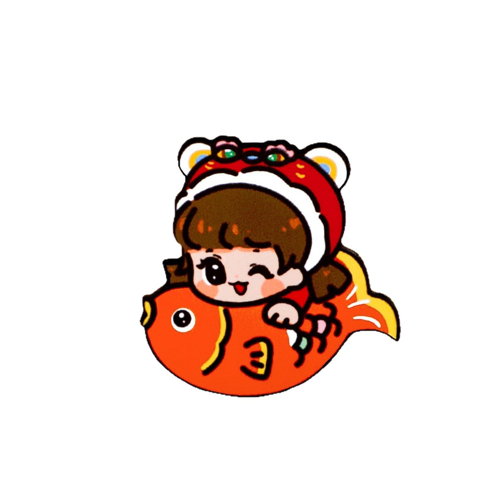 可爱卡通新年胸针儿童亚克力DIY胸牌配饰创意可爱装饰徽章小礼品,饰品/流行首饰/时尚饰品新,银饰胸针,淘宝优惠券,粉丝福利购,淘宝优惠卷