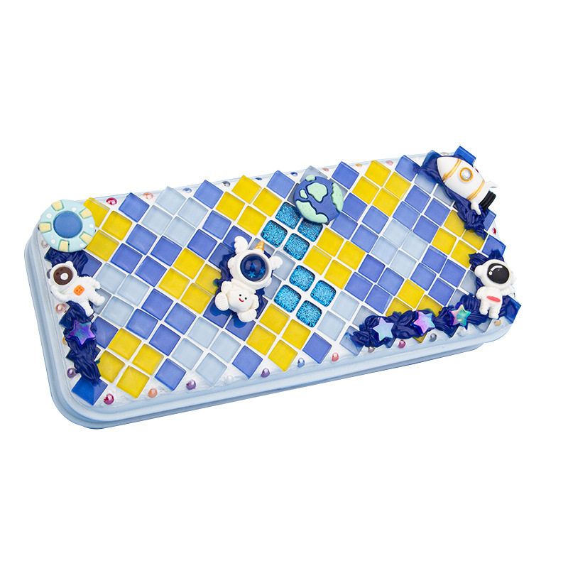 文具盒diy手工马赛克材料小朋友小礼品幼儿园学习用品国庆节礼物