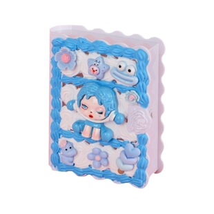 魔法书本造型带锁饰品收纳盒 女孩手工DIY益智桌面文具整理百宝箱