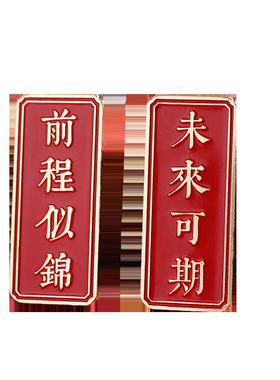 金属文字徽章胸针周年庆