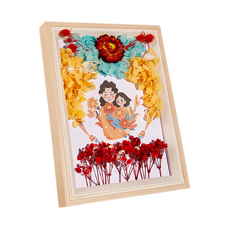 教师节干花相框diy手工材料包团建沙龙亲子活动创意礼物摆台,家居饰品,干花/花瓣/干花包/干树枝,淘宝优惠券,粉丝福利购,淘宝优惠卷