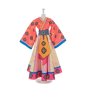 设计DIY材料包女孩生日礼物礼服益智玩具 儿童汉服手工制作服装