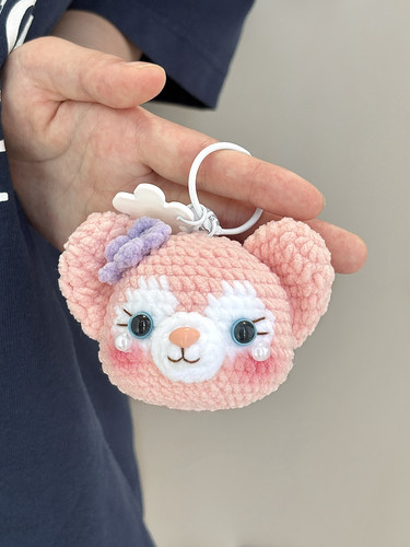 DIY迪士尼七宝毛线编织玩偶钩针材料情侣闺蜜钥匙扣成品定制礼物