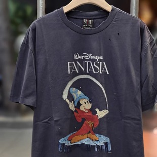 Saint T恤男女 Michael幻想曲米奇vintage水洗复古做旧宽松VTG短袖