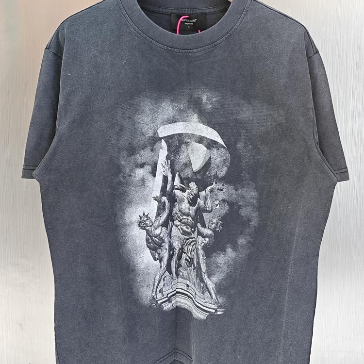 REPRESENT雕塑直喷vintage水洗复古做旧宽松VTG短袖T恤男女潮ins