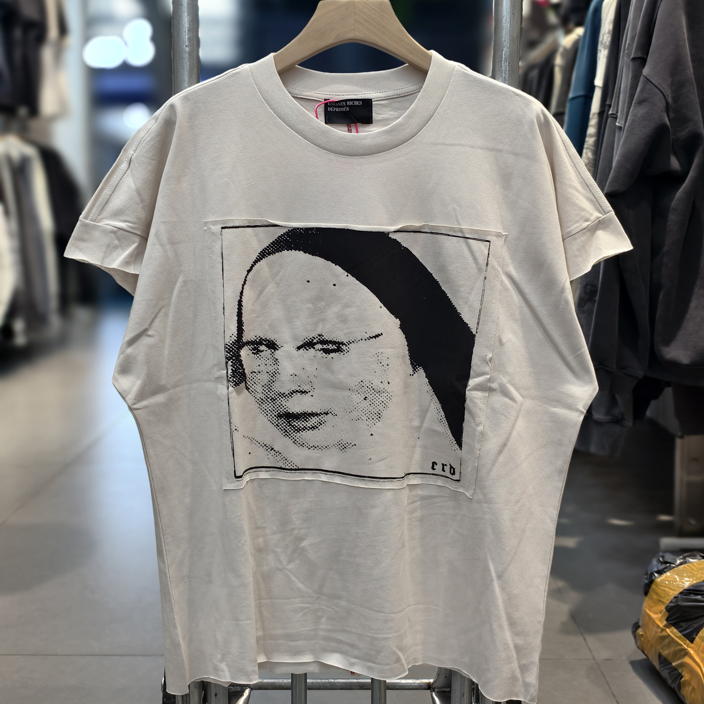 ERD忧郁富二代飞飞袖贴布vintage水洗复古做旧宽松VTG短袖T恤男女