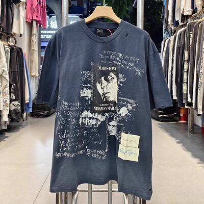 Paly Hollywood生活剧场 vintage水洗复古做旧宽松VTG短袖T恤男女