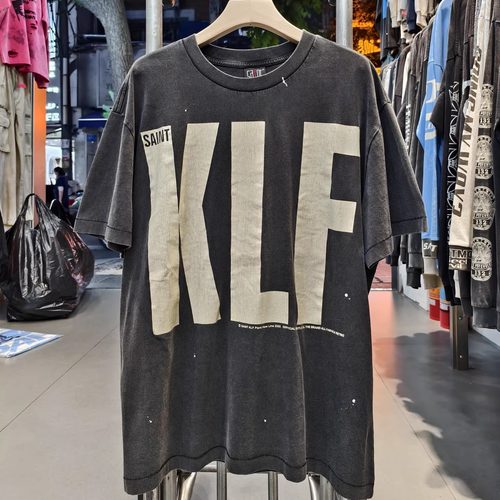 Saintmichael裂纹KLF美式T恤