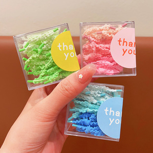 儿童高弹力头绳不伤发花边皮筋可爱彩色发圈女童扎头发绳女孩发饰