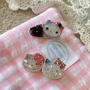 韩版 嘴夹 满钻可爱卡通发夹女刘海碎发夹子头饰侧边夹甜美少女