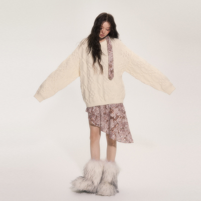 SASSYMOODY原创重工套头毛衣