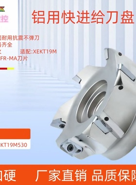 铜铝用数控铣刀片XEKT19刀盘刀杆XEKT19M508FR-MA刀片铝合金专用