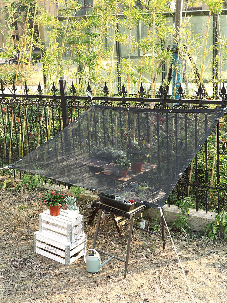 圆丝黑色多肉植物专用遮阳网防晒网遮光网遮阴太阳网家用窗户阳台