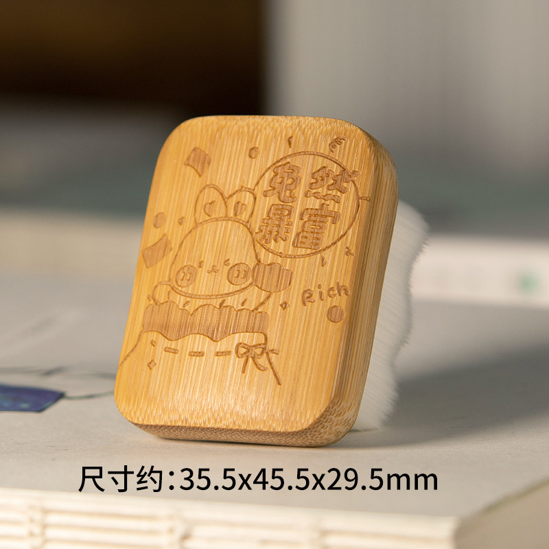 千孚檀木刷子卡通文玩专用厂家