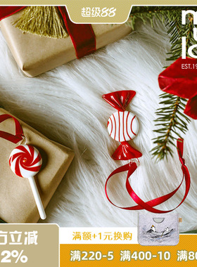 muurla 圣诞挂饰芬兰姆明圣诞玻璃球糖果装饰创意礼品北欧