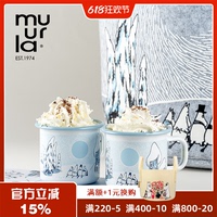 芬兰muurla snowy valley雪中姆明谷moomin搪瓷杯收纳篮蜡烛砧板