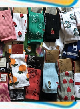 SOCK DAD 户外active毛巾底运动袜active 刺绣 卡通滑板袜