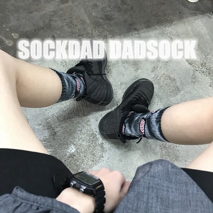 SOCKDAD现货正品HUF枫叶袜子男女款扎染毛巾底滑板长袜Crew Socks