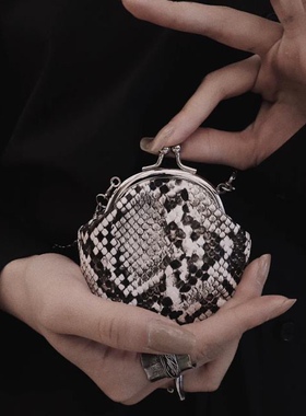 cs高定女装装可爱单肩斜挎小包山本耀司yhoji夹子口金包暗黑风包