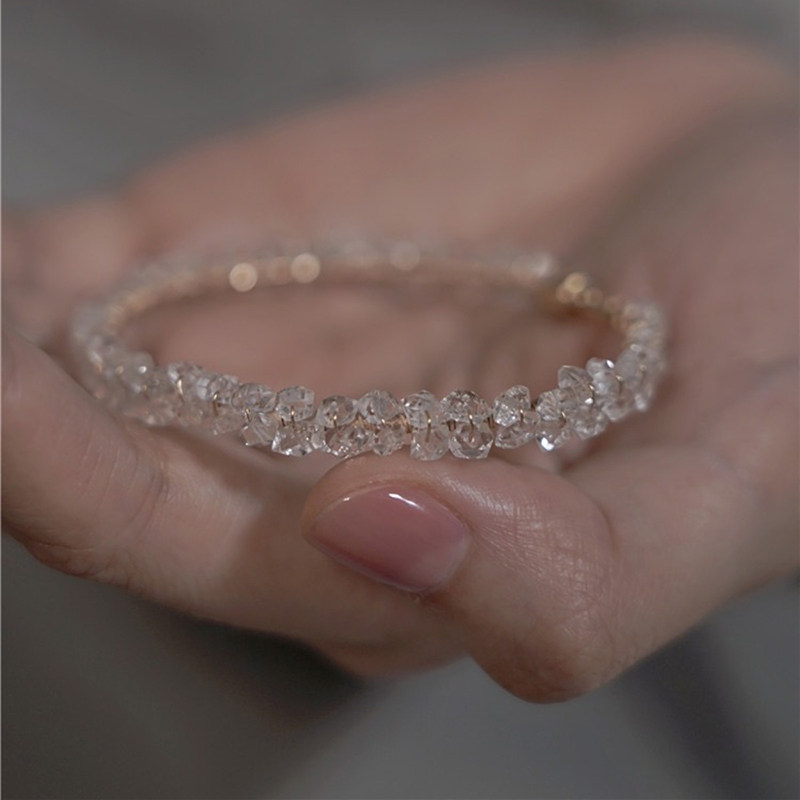 小众闪灵钻包金轻奢品质风手链