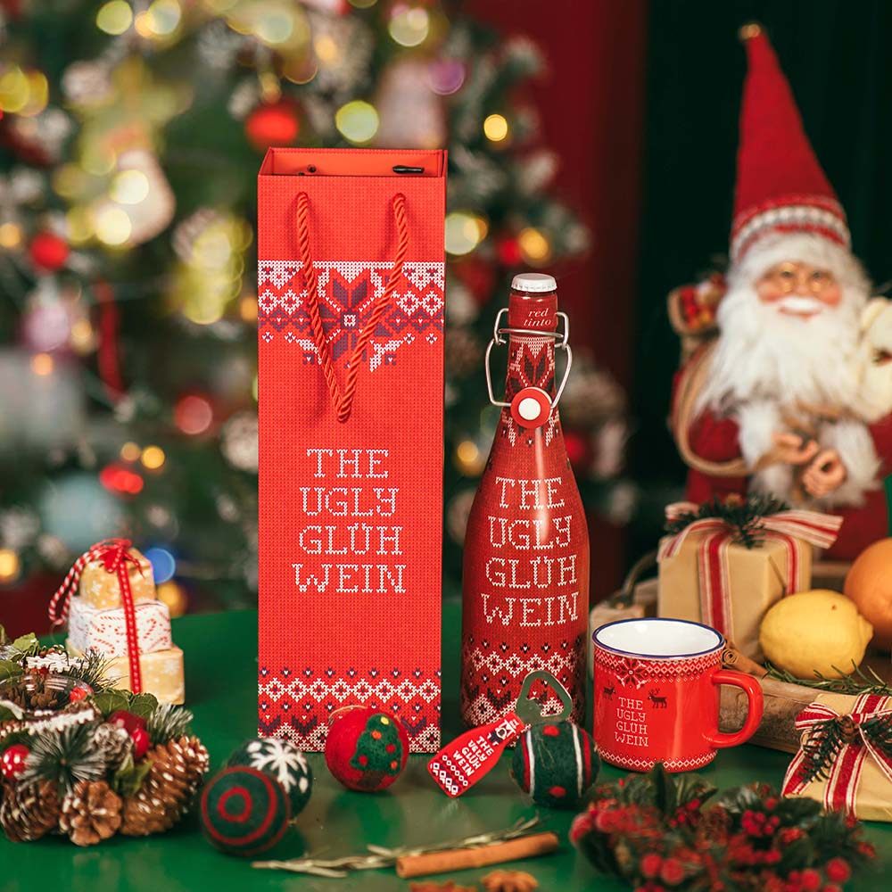 西班牙进口小丑派对热红酒新年圣诞毛衣含香料包煮热甜葡萄酒礼盒,酒类,干红静态葡萄酒,淘宝优惠券,粉丝福利购,淘宝优惠卷