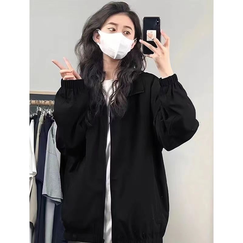 立领bf风工装薄款外套韩