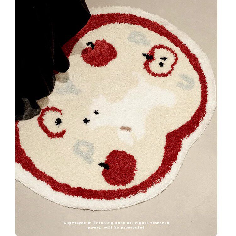 可爱卧室床边毯浴室吸水垫客厅仿羊绒地毯卧室浴室防滑垫吸水