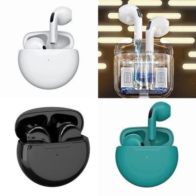 跨境新款Pro6蓝牙耳机游戏Pro4降噪绿灯J6真立体无线AIRmini Pro5