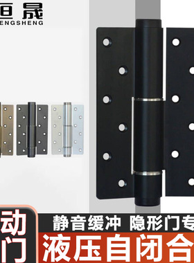 隐形门合页液压缓冲自动关门弹簧铰链防盗门回弹自闭ae型合页
