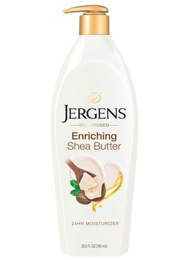 现货美国Jergens采婷润肤露/身体乳783ml 修复/乳木果Shea Butter