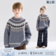 北欧风费尔岛毛衣抗起球男女童25冬新款 MUCMUKN 费尔岛森林