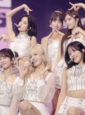 IVE演出服女团演出服KPOP张元英同款新舞蹈时尚甜美套装打歌爵士