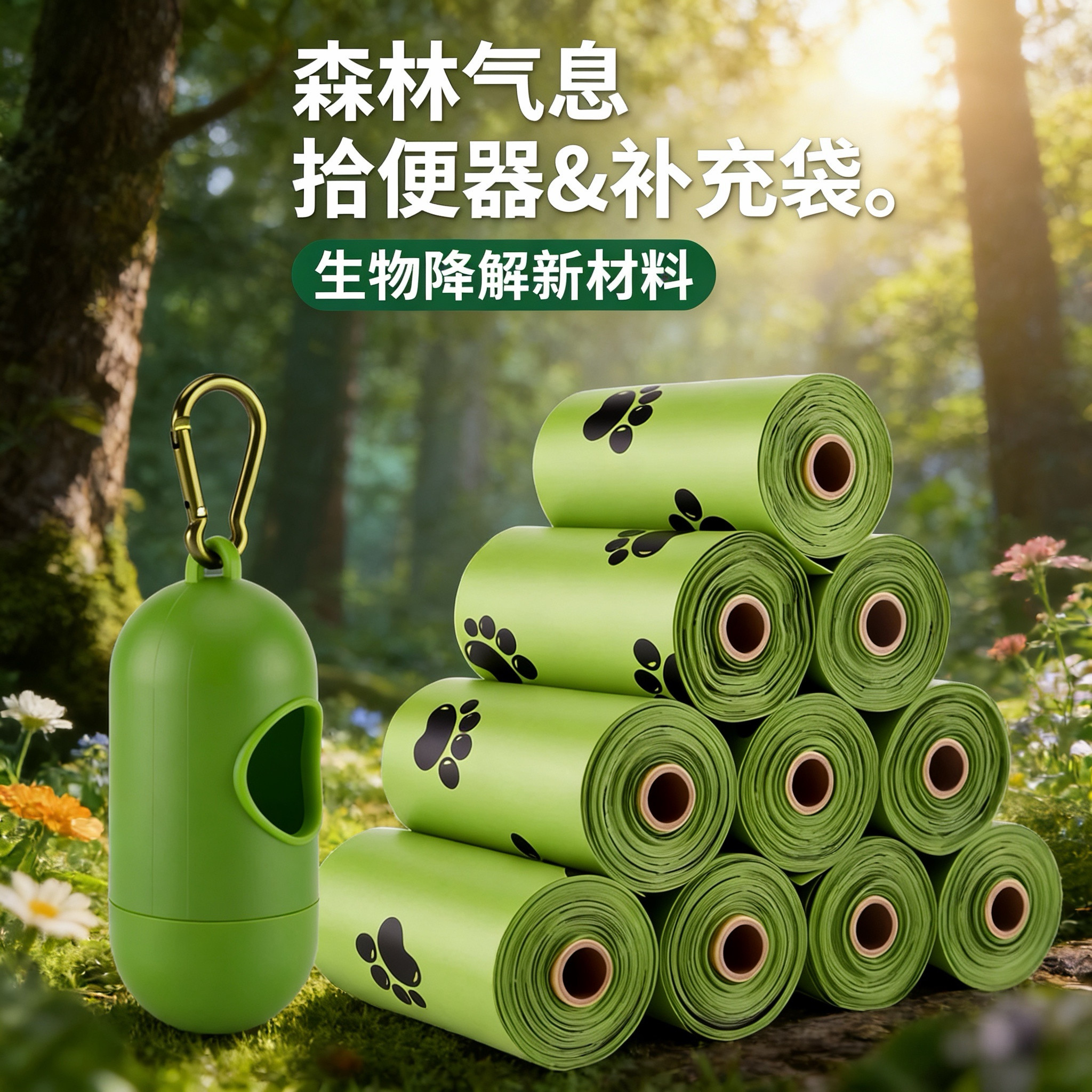 宠物拾便袋加厚可降解狗狗捡屎袋便便袋捡屎神器猫屎袋宠物垃圾袋