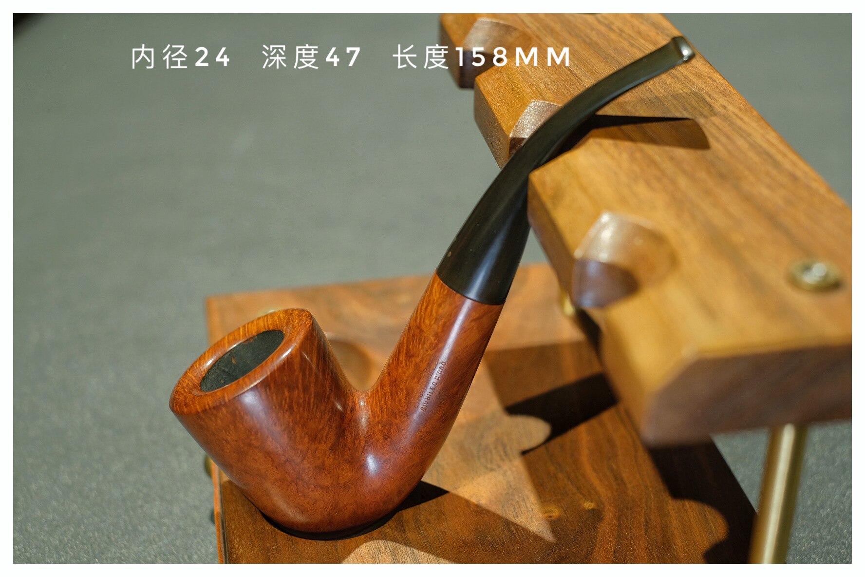 意大利沙芬石楠木烟斗Savinelli 全新大号三点金老斗 鸟眼纹