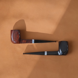 石楠木判官烟斗 斗仕桌斗 新手中号斗 硫化橡胶斗嘴3mm烟道